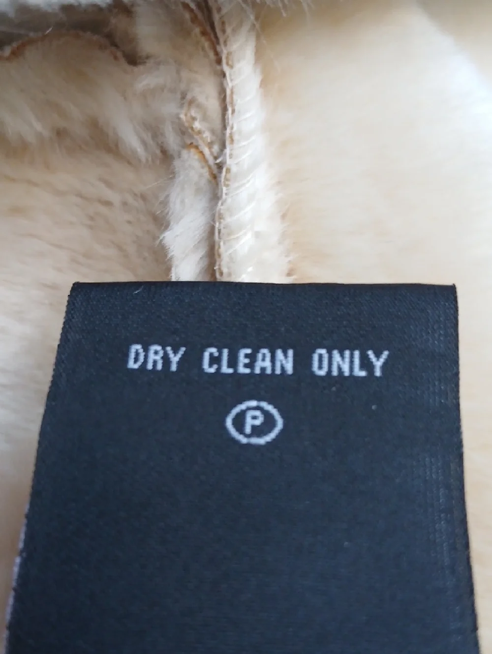 Pamela McCoy Cream Jacket with Brown Faux Fur Collar - Picture 8 of 11